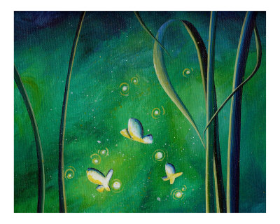 Candle Flies Giclee Print Candle Flies Giclee Print
