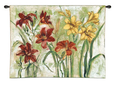 Day Lily Garden Wall Tapestry Day Lily Garden Wall Tapestry