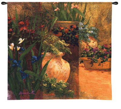 Flower Pots Wall Tapestry Flower Pots Wall Tapestry