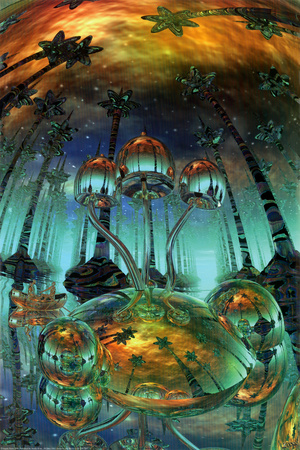 Liquid Mushrooms Poster Liquid Mushrooms Poster