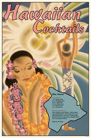 Hawaiian Cocktails Masterprint Hawaiian Cocktails Masterprint