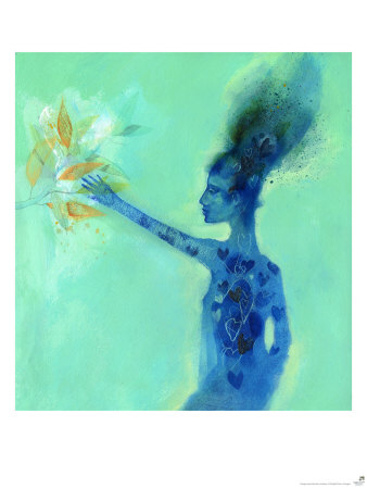 Blue Woman Giclee Print Blue Woman Giclee Print