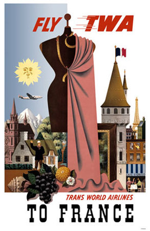 Fly TWA To France Masterprint Fly TWA To France Masterprint