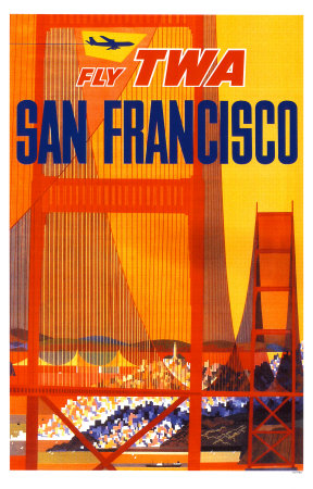 San Francisco- Fly TWA Masterprint San Francisco- Fly TWA Masterprint
