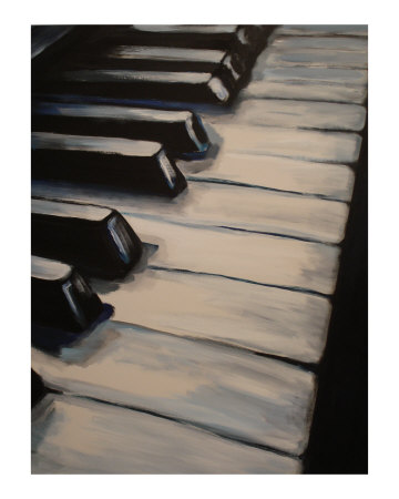 Piano Keys (4/4) Giclee Print Piano Keys (4/4) Giclee Print