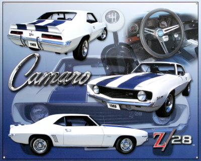 Camero Z28 Tin Sign Camero Z28 Tin Sign