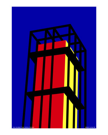 "Arne Jacobsen Tower" Giclee Print