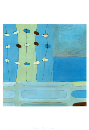 Egg Hunt in Blue II Print Egg Hunt in Blue II Print