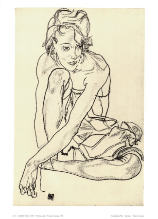 Woman Crouching, 1918 Print Woman Crouching, 1918 Print