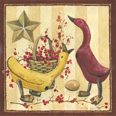 Wooden Ducks I Print Wooden Ducks I Print