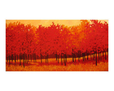 Red Trees Giclee Print Red Trees Giclee Print