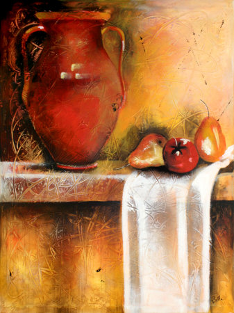 Tuscan Still Life Hand Painted Art Tuscan Still Life Hand Painted Art