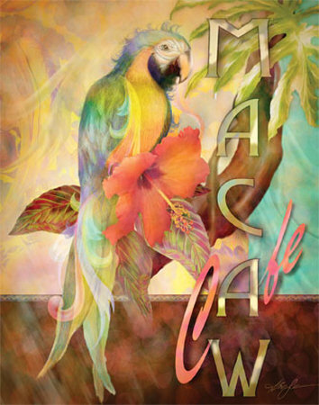 Macaw Cafe Print Macaw Cafe Print