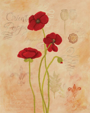Poppy Fresco II Print Poppy Fresco II Print