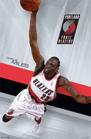 Portland Trailblazers- Miles Poster Portland Trailblazers- Miles Poster