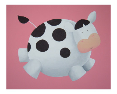 Jumping cow Giclee Print Jumping cow Giclee Print