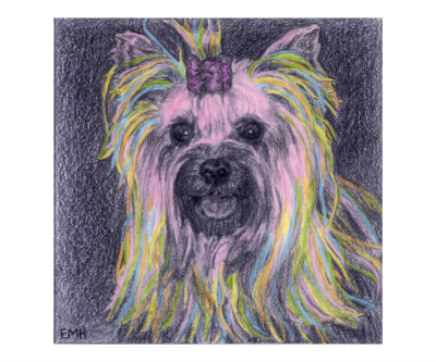 Girly Pup Giclee Print Girly Pup Giclee Print