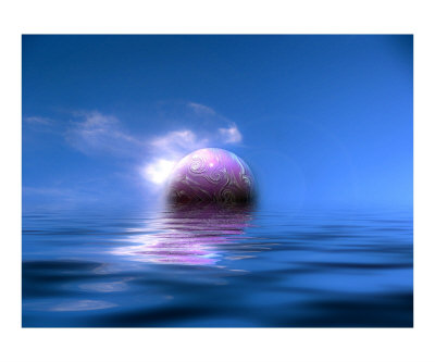Purple planet Photographic Print Purple planet Photographic Print
