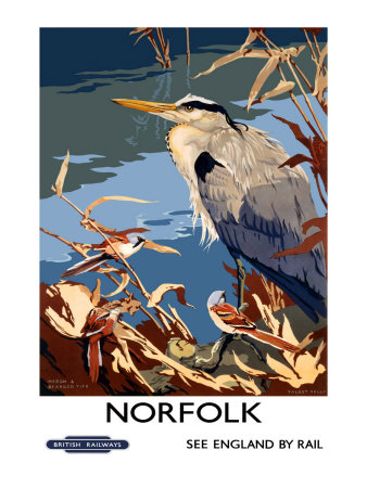 Norfolk, BR Poster, 1948-1965 Giclee Print Norfolk, BR Poster, 1948-1965 Giclee Print