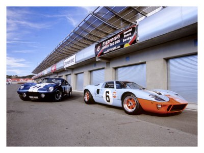 1964 Shelby Daytona Coupe & 1969 Ford GT-40 Giclee Print