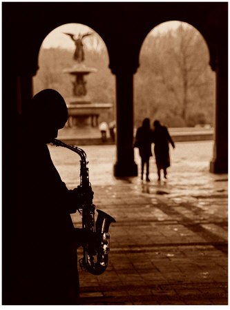 Jazz Courtyard Print Jazz Courtyard Print