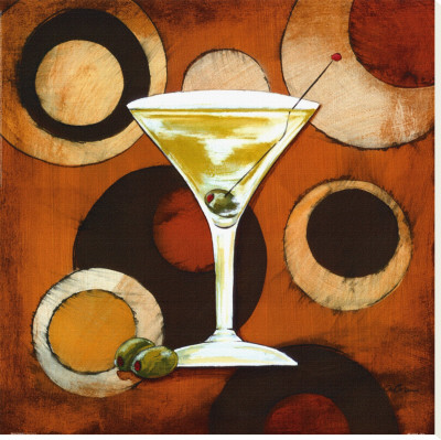 Martini Cocktail Stretched Canvas Print Martini Cocktail Stretched Canvas Print