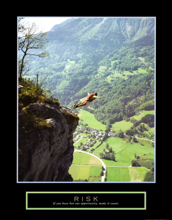 Risk: Cliff Jumper Print Risk: Cliff Jumper Print