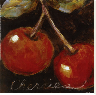 Ripe Cherries Stretched Canvas Print Ripe Cherries Stretched Canvas Print