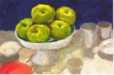 Green Apples Stretched Canvas Print Green Apples Stretched Canvas Print
