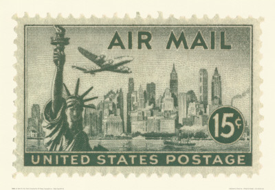 Living Room York on New York Stamp Print At Art Com