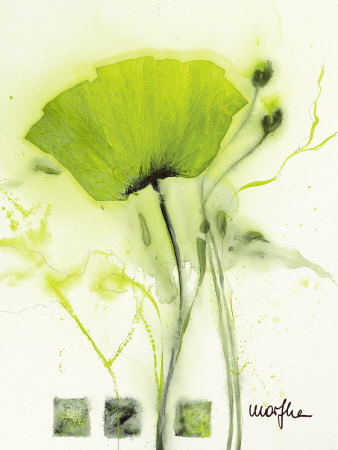 Coquelicot Vert I Print Coquelicot Vert I Print