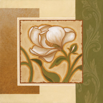 Golden Magnolia II Print Golden Magnolia II Print