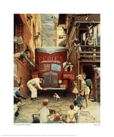 Road Block Giclee Print Road Block Giclee Print