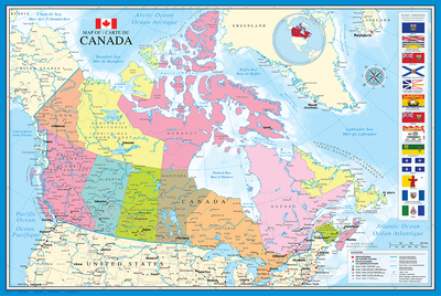 Map of Canada Poster Map of Canada Poster