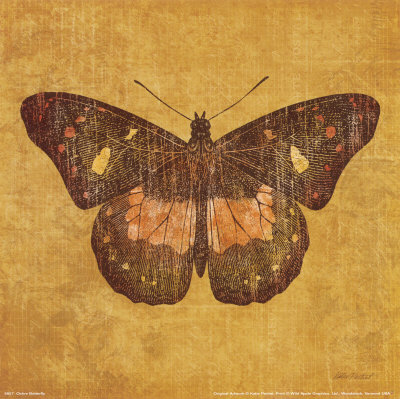 Ochre Butterfly Print Ochre Butterfly Print