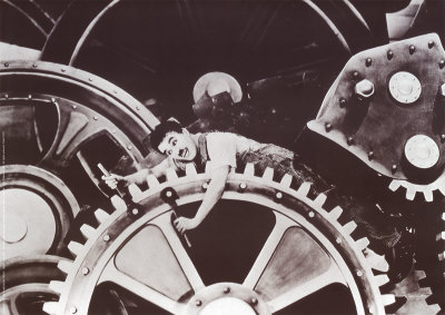 Charlie Chaplin in Modern Times Print Charlie Chaplin in Modern Times Print