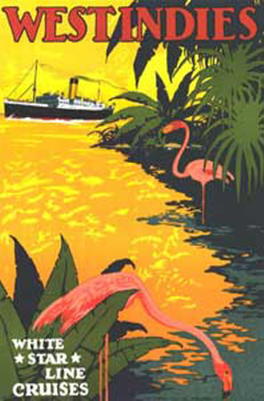 White Star Line, West Indies Print White Star Line, West Indies Print