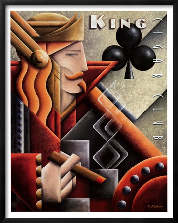 King Cigar Club Framed Print King Cigar Club Framed Print