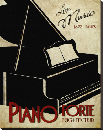 Piano Forte Stretched Canvas Print Piano Forte Stretched Canvas Print