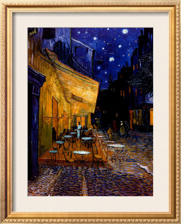 The Café Terrace on the Place du Forum, Arles, at Night, c.1888 Framed Print The Café Terrace on the Place du Forum, Arles, at Night, c.1888 Framed Print