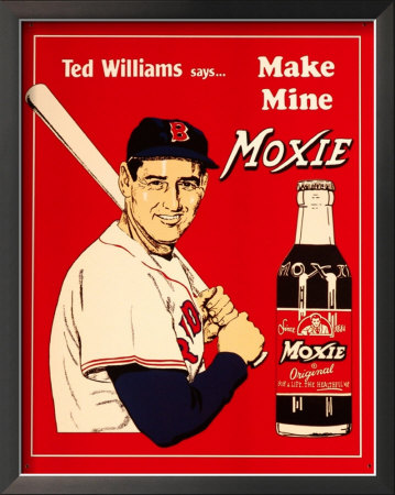Ted Williams' Moxie Framed Sign Ted Williams' Moxie Framed Sign