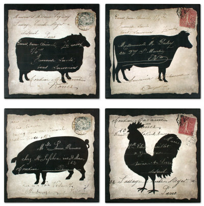 Farm Animal Wood Sign Set of 4 Wood Sign Farm Animal Wood Sign Set of 4 Wood Sign