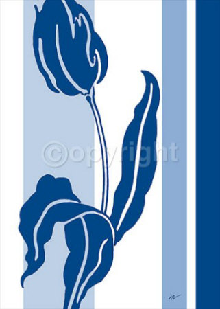 Blue and White II Print Blue and White II Print