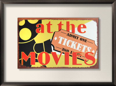 At The Movies Framed Sign At The Movies Framed Sign