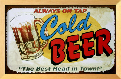 Always On Tap Framed Sign Always On Tap Framed Sign