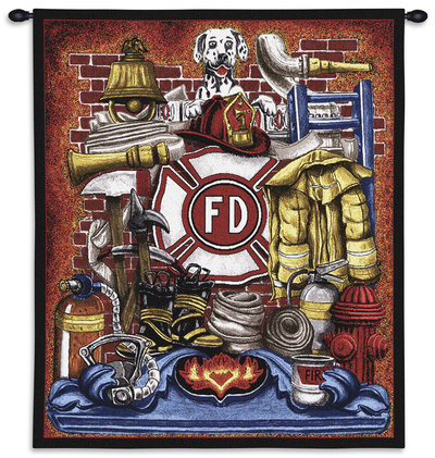 Fireman's Pride Wall Tapestry Fireman's Pride Wall Tapestry