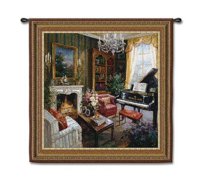 Grand Piano Room Wall Tapestry Grand Piano Room Wall Tapestry