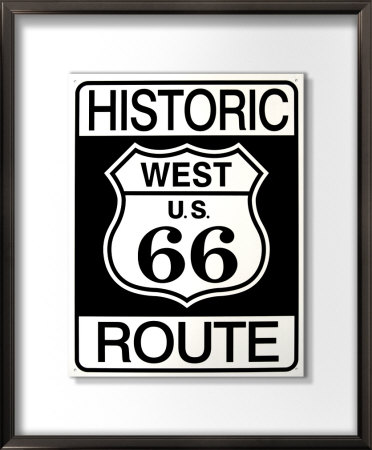 Historic Route 66 Framed Sign Historic Route 66 Framed Sign
