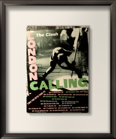 The Clash London Calling Framed Sign The Clash London Calling Framed Sign