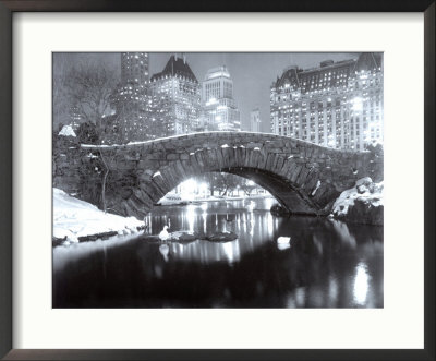 New York Pond in Winter Framed Print New York Pond in Winter Framed Print